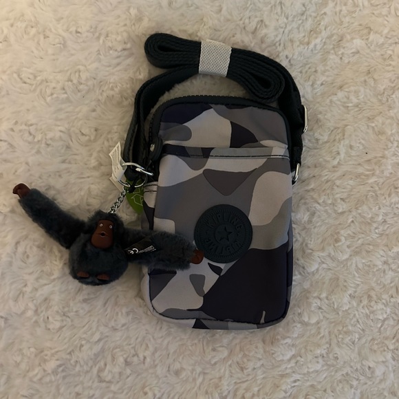 Kipling Tally Cool Grey Bag - Picture 1 of 5